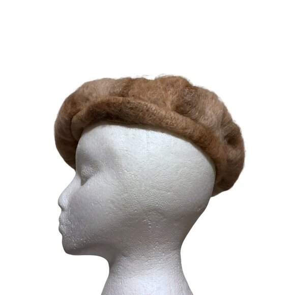 Vintage Glentarff Mohair Blend Tam o Shanter Made in Scotland Scottish Neutral